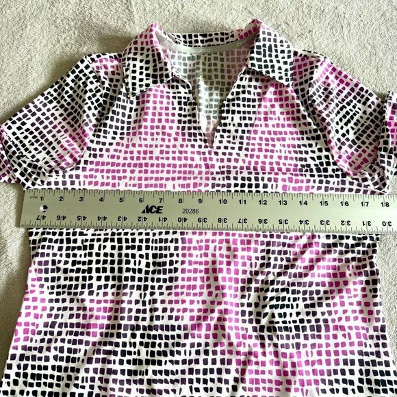 NWOT JoFit Women's Scallop Hem V-Neck Active Athletic Collared Polo - Picture 9 of 10